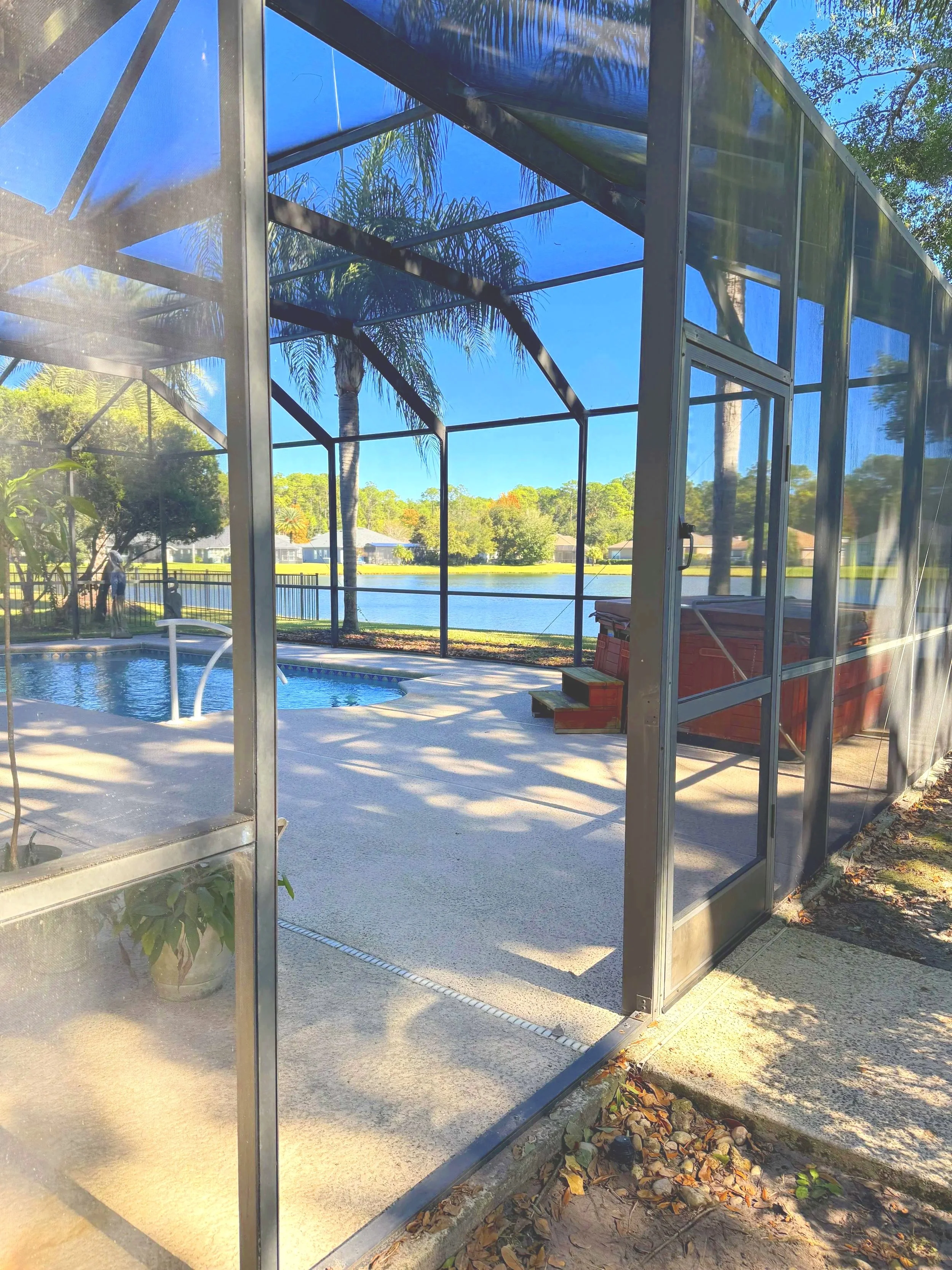 Hot Tub Delivery Cutout and Repair