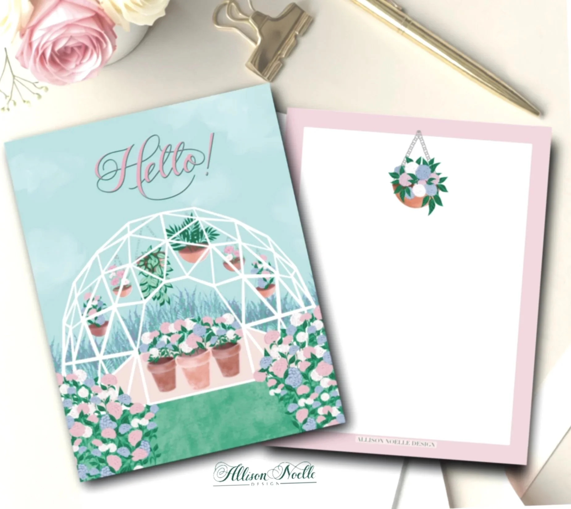 Hello! Boxed Notecards