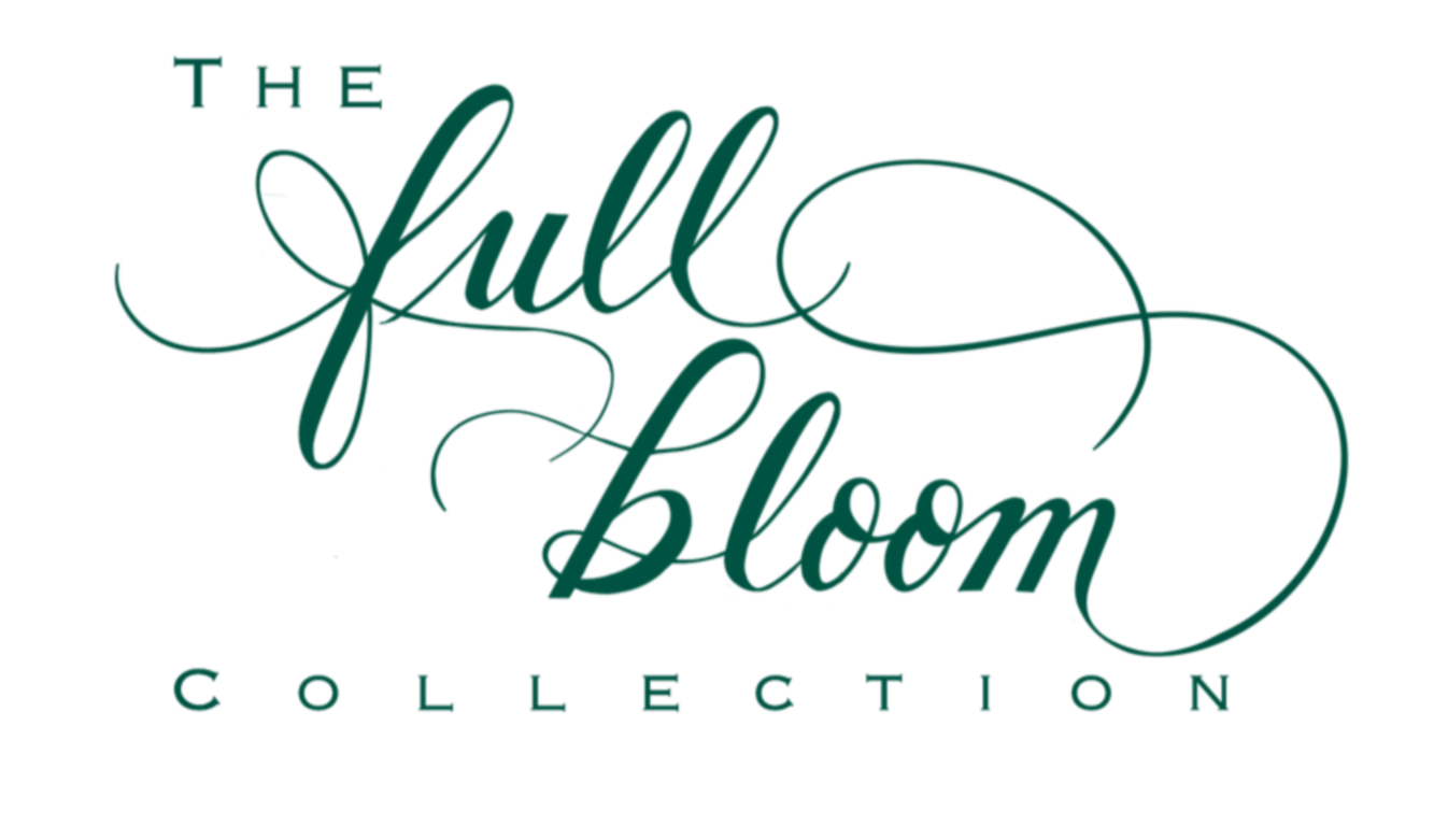 Logo for the Full Bloom Collection of illustrated stationery by Allison Noelle Design