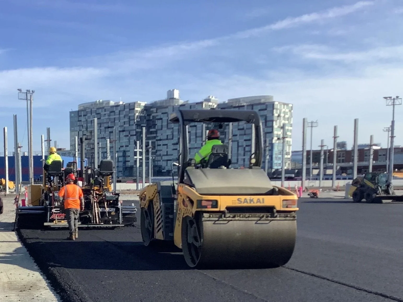 Paving at the Vehicle Maintenance Facility (GLX), Somerville, MA (2021)