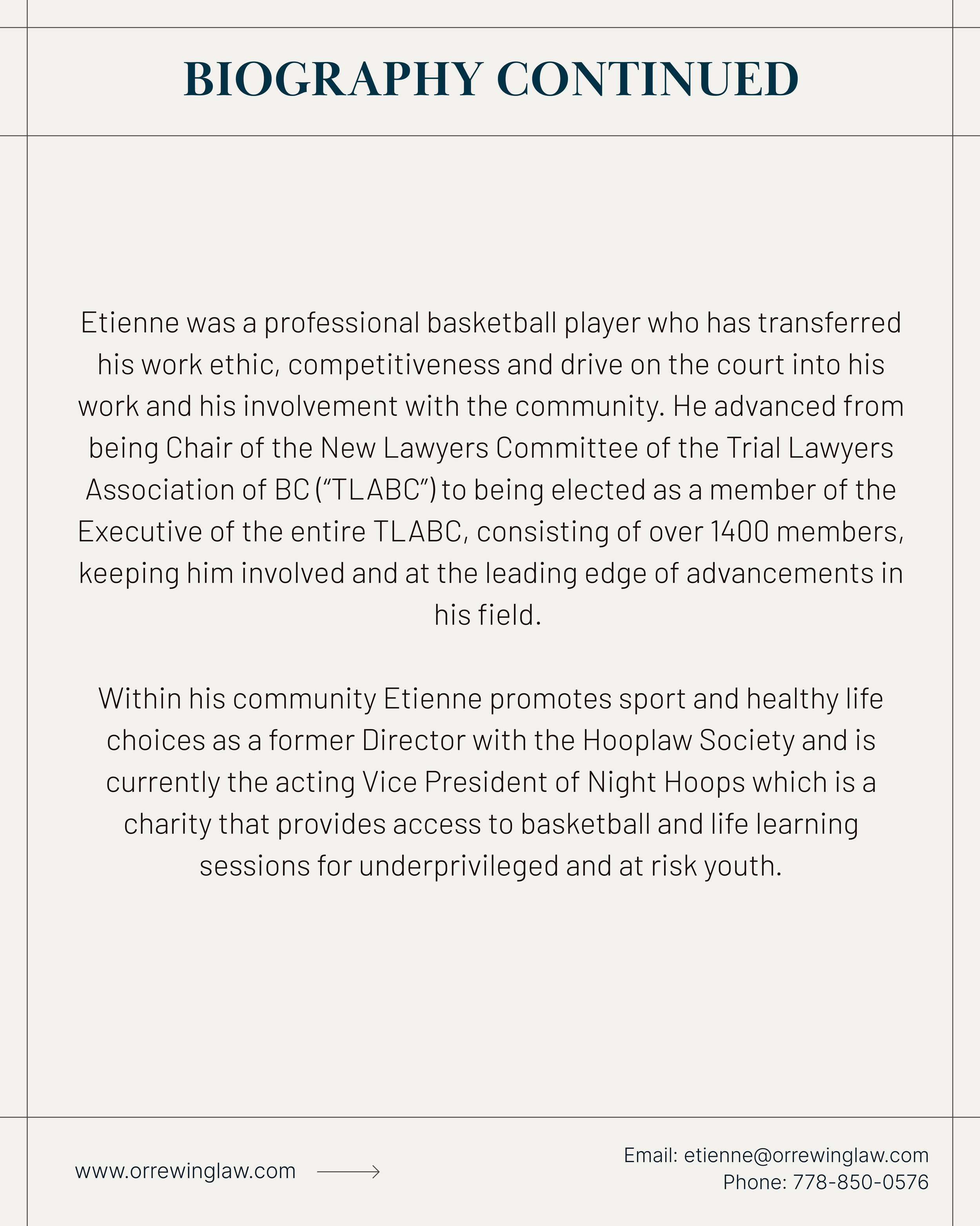 Read more to discover Etienne's background and the values that drive his practice!