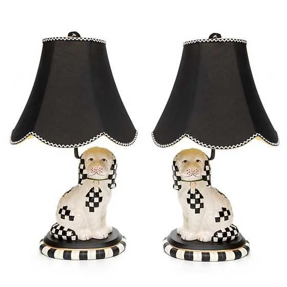 Staffordshire Dog Lamps – Set of 2