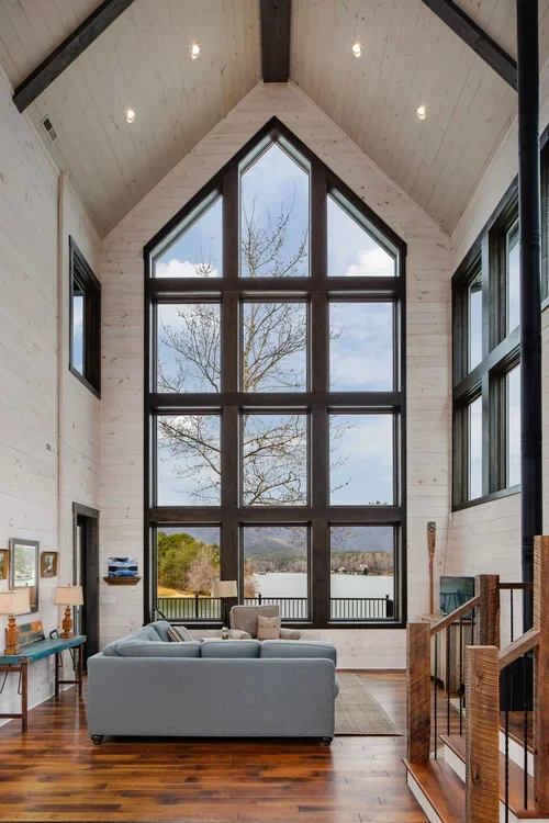Custom Home Great Room Overlooking Lake Cherokee