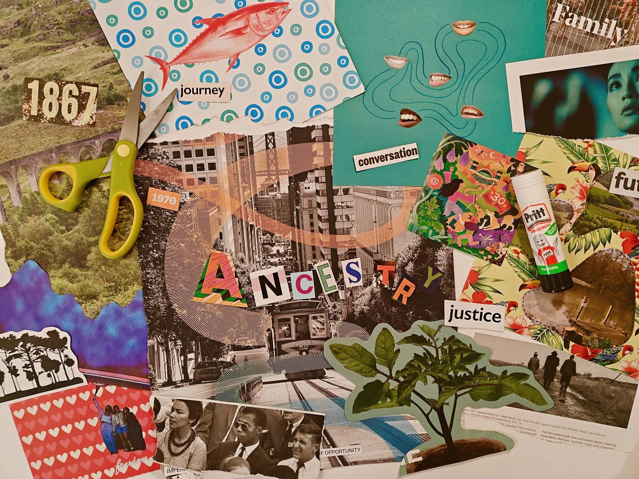Exploring Ancestry: Collaging Workshop