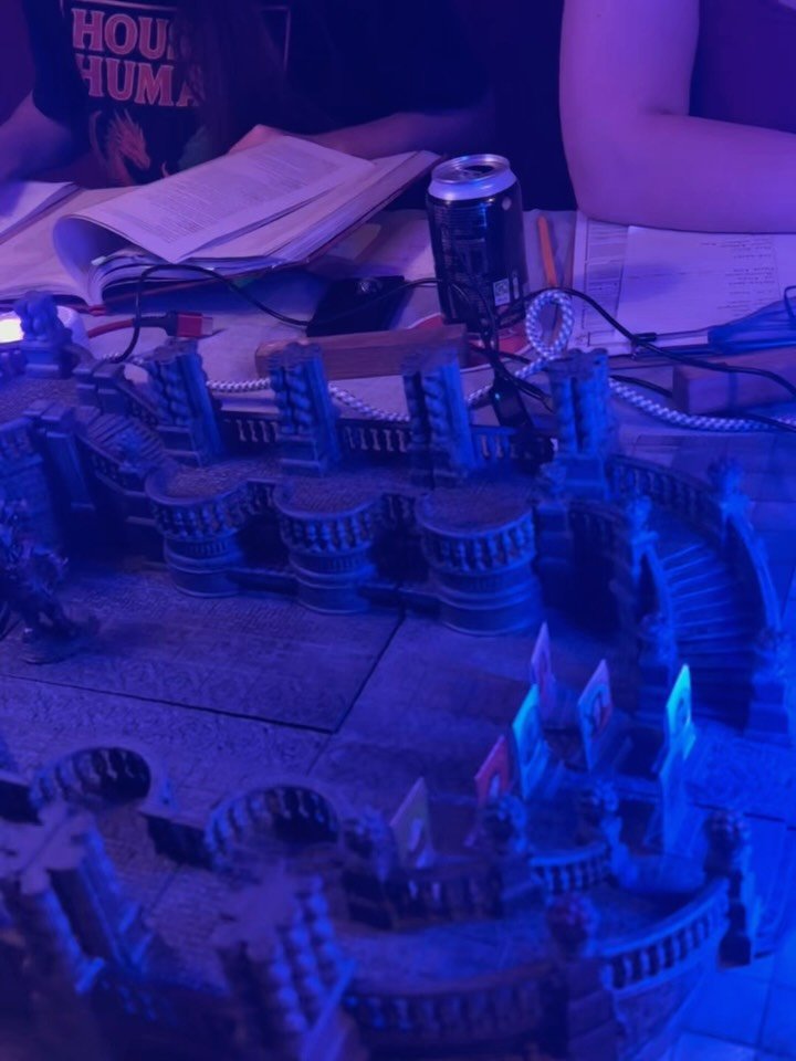 Big thanks to @thearcaneforge3d for our show stopping terrain centrepiece . 

We wanted to use a physical map for our final battle and the Ball Room was just absolutely perfect.

The team at The Arcane Forge were great to work with and we were so ple