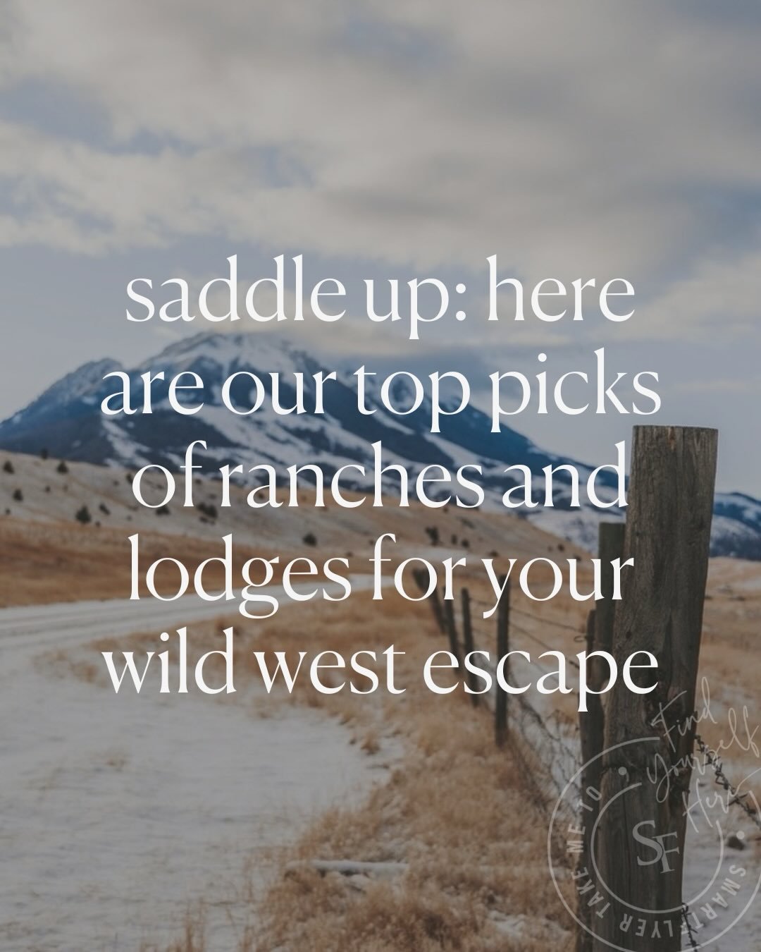 Dude ranch vacations have been becoming more popular lately, which honestly makes me laugh a little.

My dad used to watch westerns all the time, and I remember thinking they were so dumb. Now I&rsquo;m the one recommending ranch stays to clients 😅
