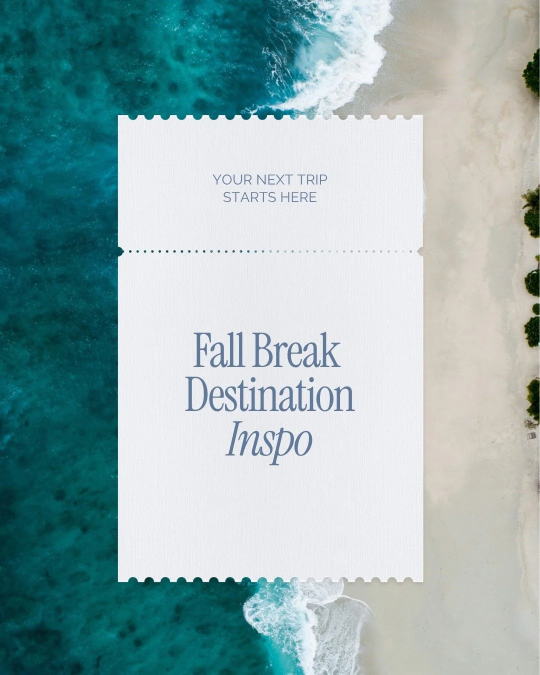 It's time to start thinking about Fall Break! 🍂

While Florida and many Caribbean destinations can be a gamble weather-wise in October, there are plenty of other incredible options to consider! 

I've put together a few ideas to inspire your fall br