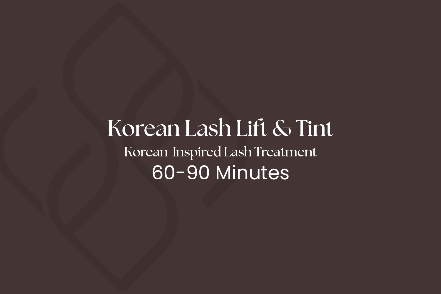 Korean Lash Lift & Tint