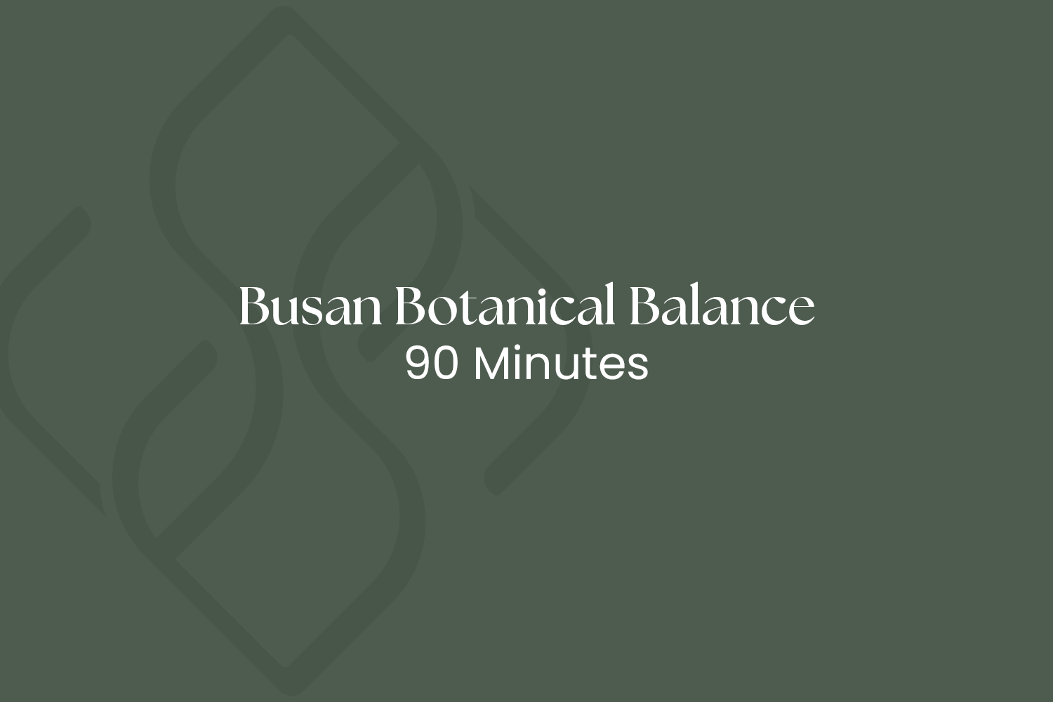 Busan Botanical Balance