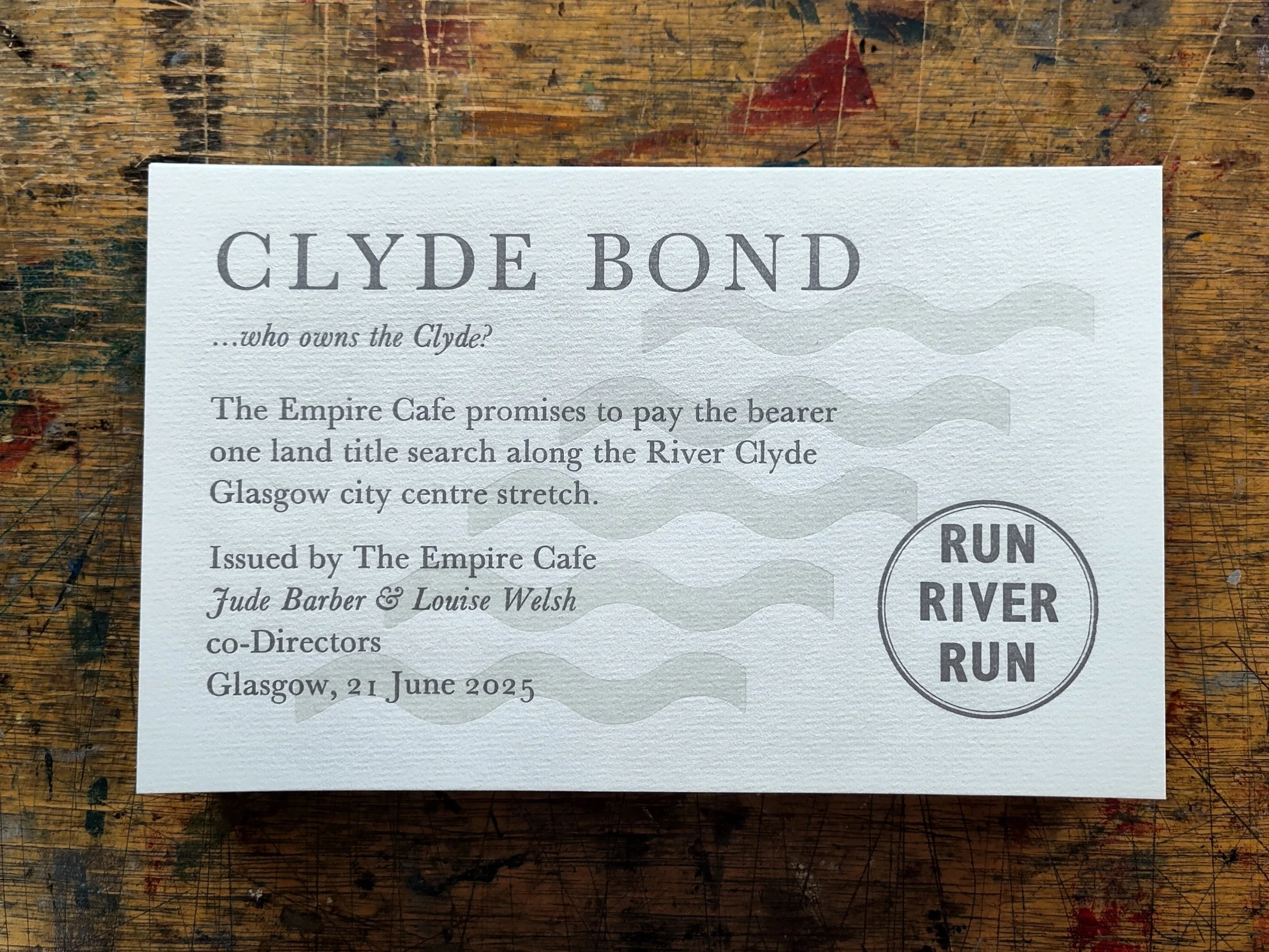 Clyde Bonds by Edwin Pickstone