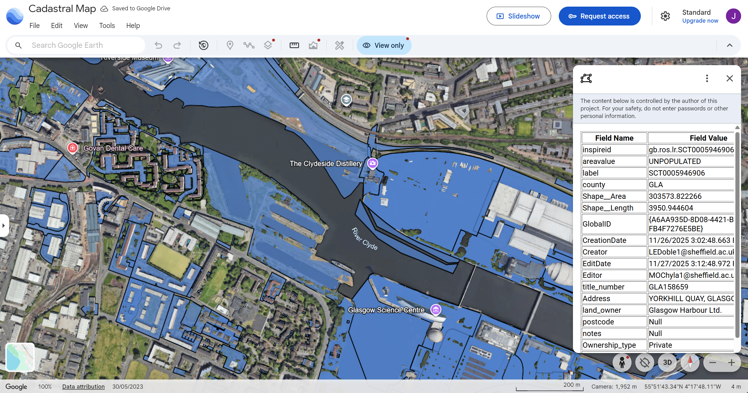 Cadastral Mapping by Common Wealth Studio, University of Sheffield