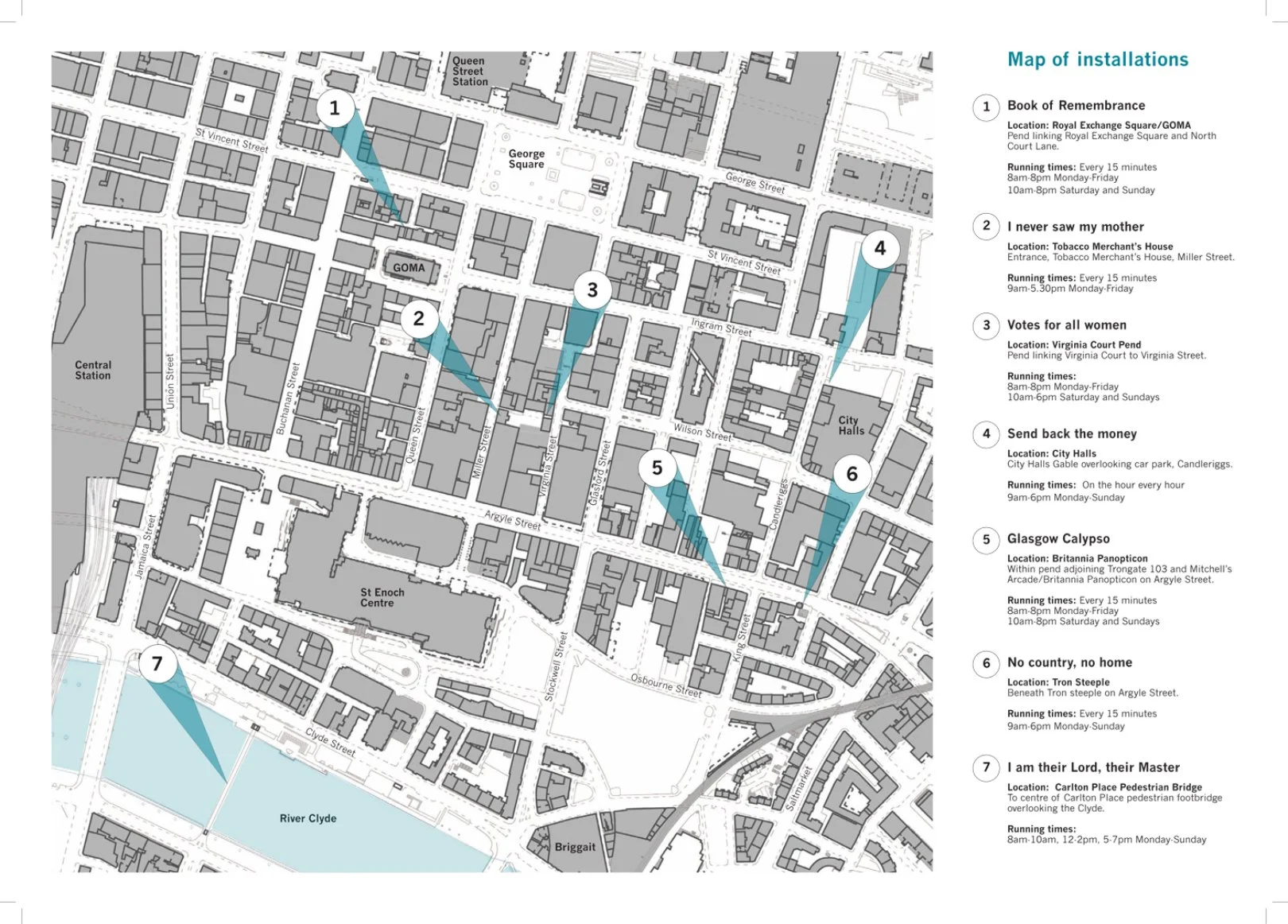Map of installations