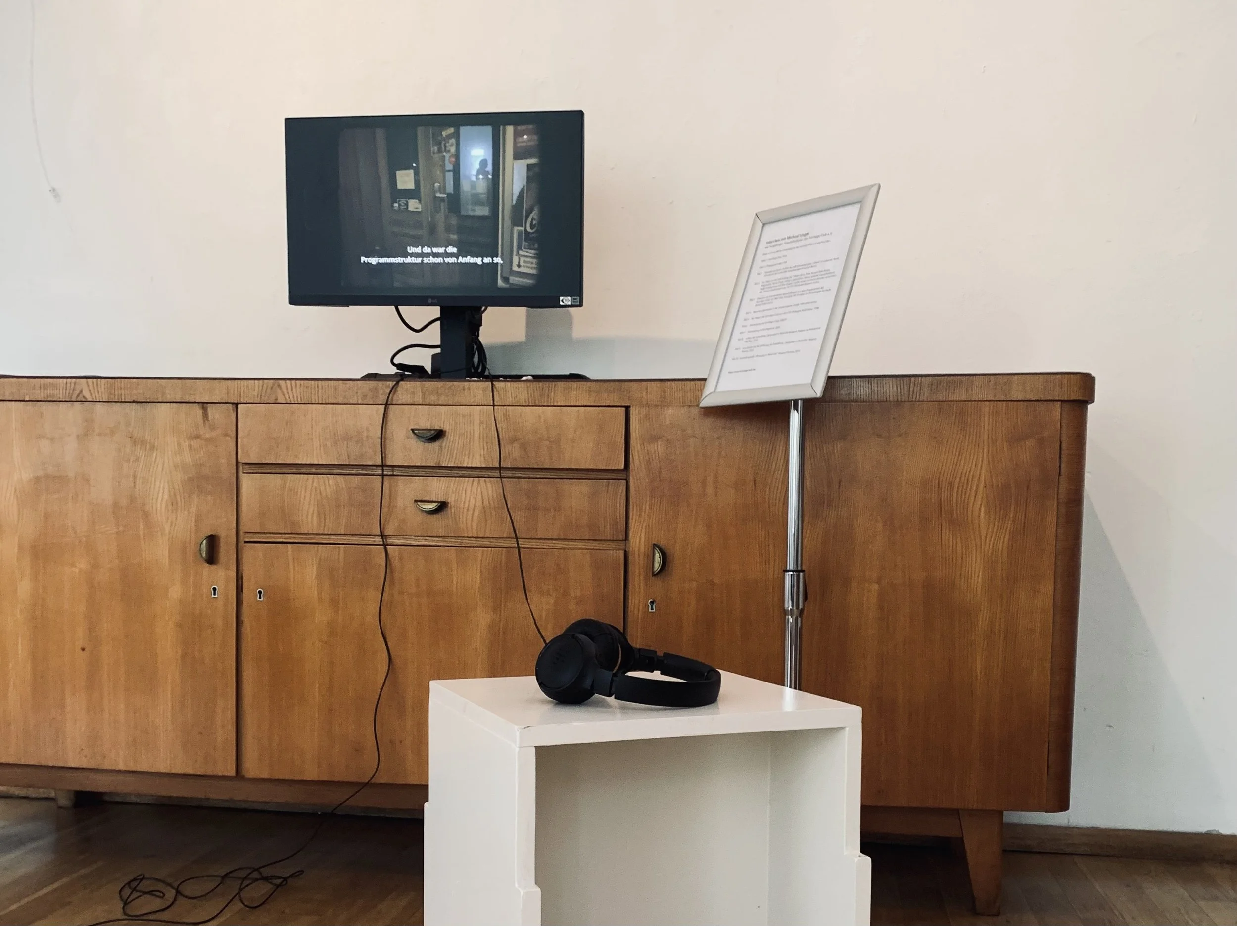 Multimedia-Installation Ecke Eberswalder