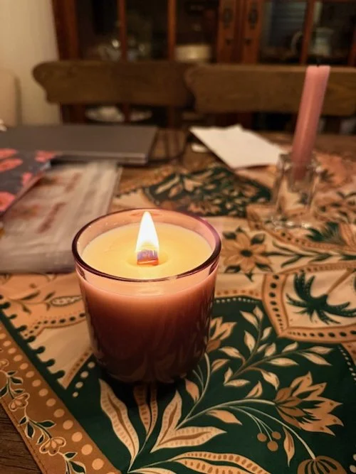 HAVN glass collection of candles from North Ember Candle Studio in Alberta. Made with wood wicks and creamy coconut soy wax. Poured by hand.