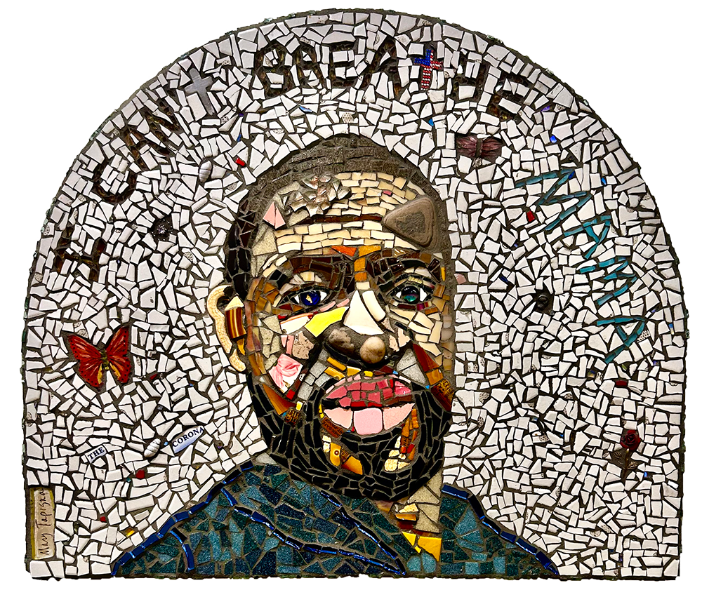 George Floyd
21"w x 18"h              2020
Father of five, and grandfather of two. He played college football and basketball, was a hip-hop artist, and was known in the community as the "gentle giant".