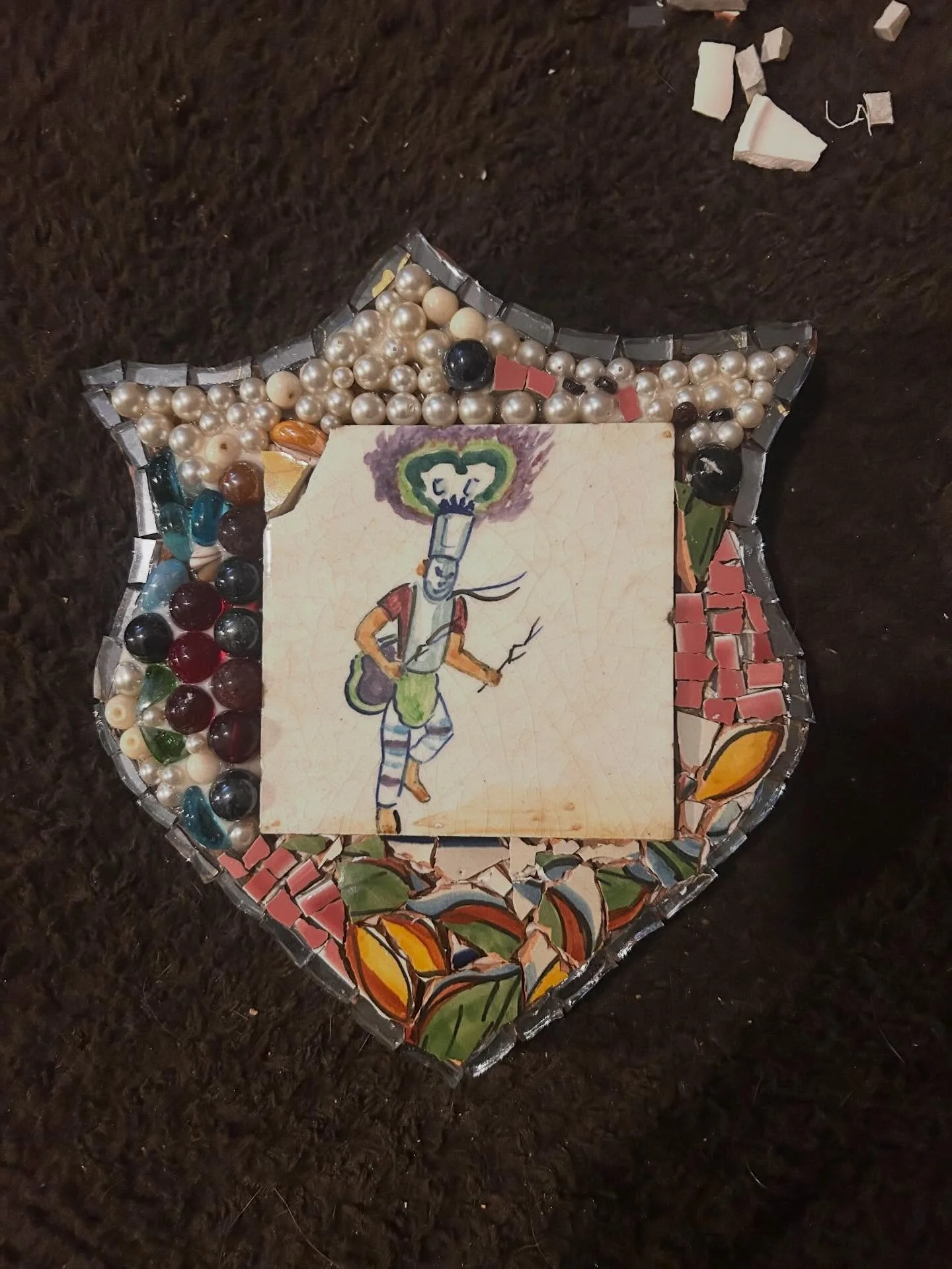 I'm making a piece to honor one of my all time favorite tiles... probably found this at Better Bargains on 102nd and Sandy in NE Pdx