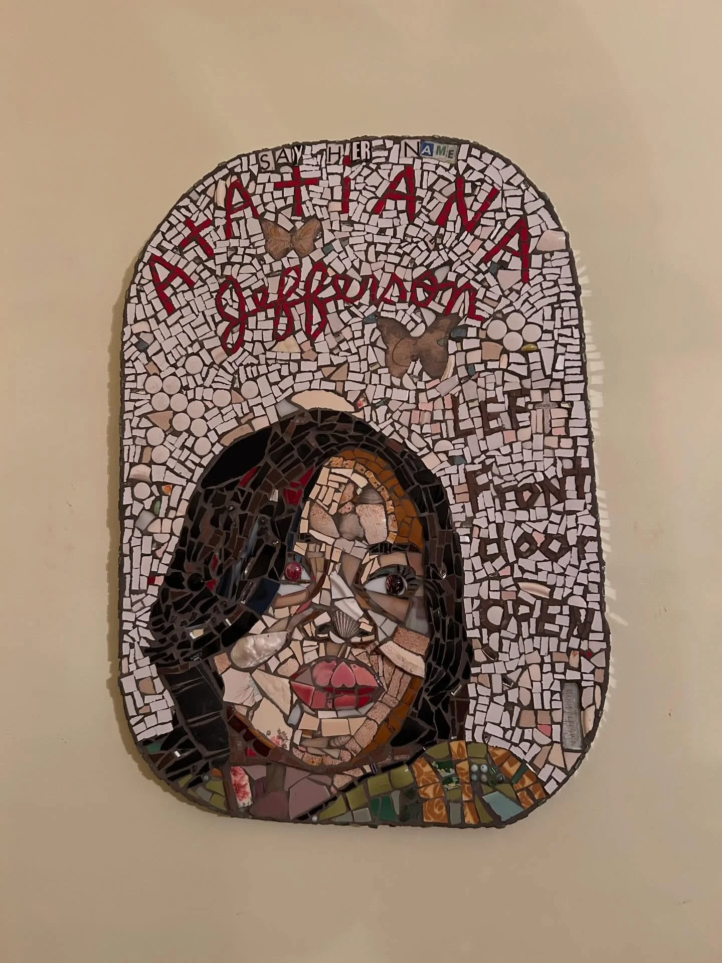 A gigantic thank you to @meristiles for the opportunity to hang my BLM Portraits at Daemon University in Buffalo New York. Thank you for transporting them to and fro🙏🏽❣️🌝