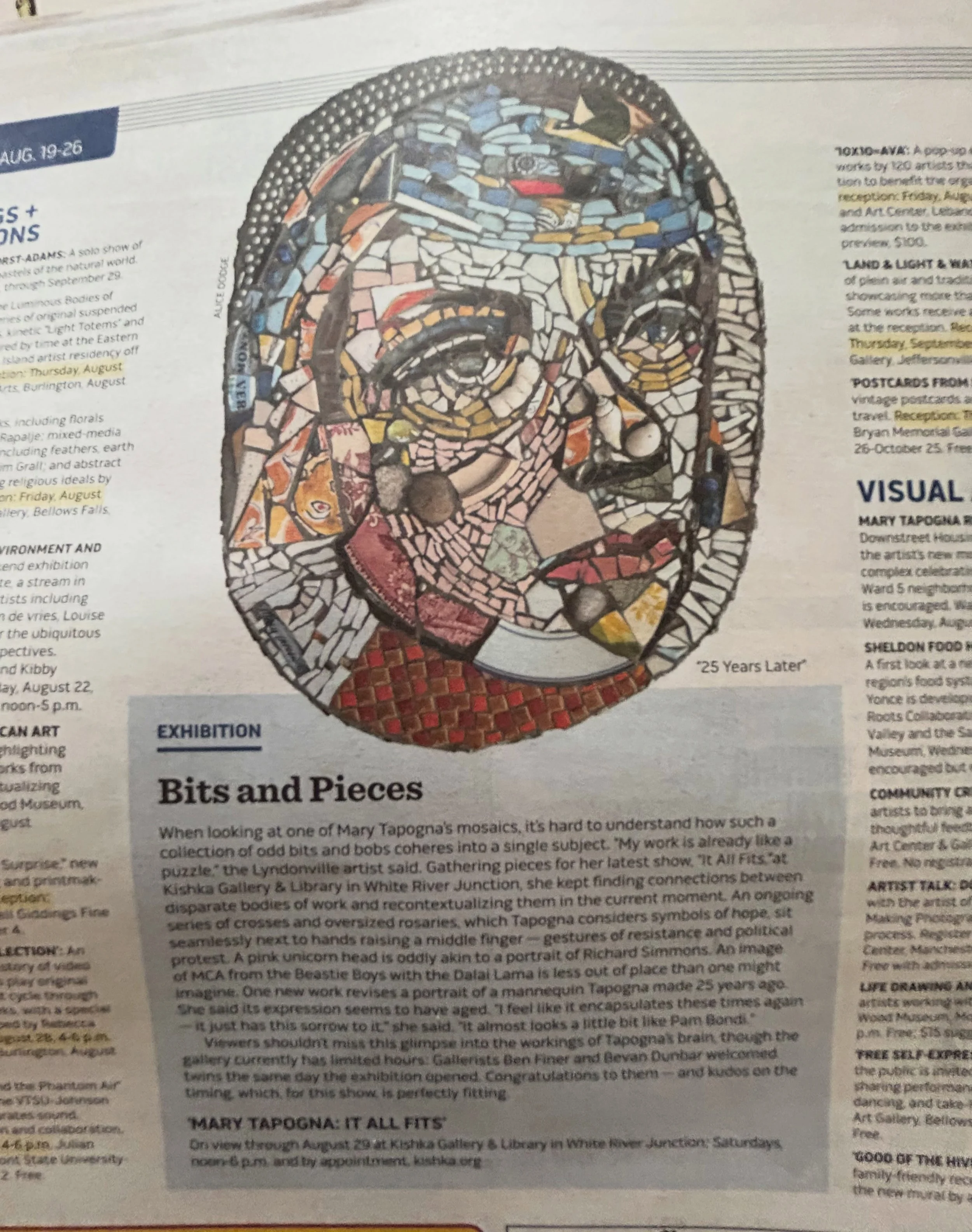 Thank you @sevendaysvt for spreading the word about my art🙏🏽❣️ @kishka.vt
