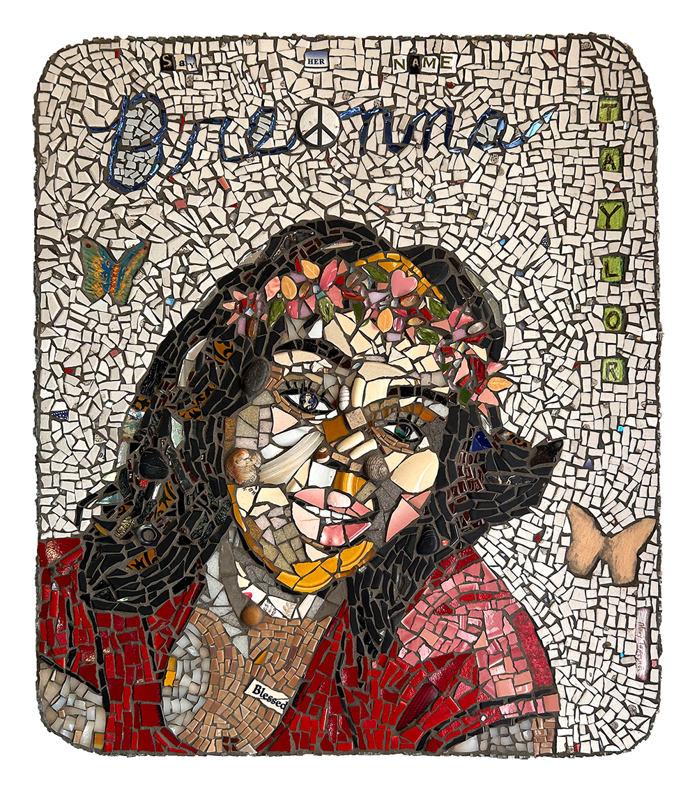 Breonna Taylor
20.5"w x 24"h          2020
In high school, she was an honor roll student who enjoyed math. Her teachers described her as a natural leader that showed compassion towards others. 