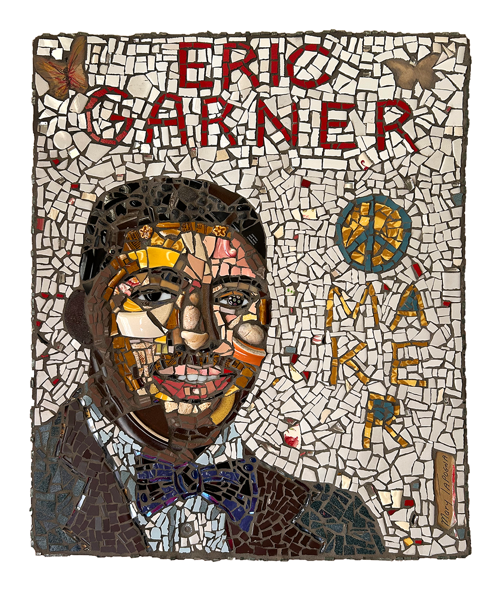 Eric Garner
17"w x 21"h           2024
He worked as a mechanic, a bouncer, and horticulturist for the New York Department of Parks and Recreation. He was married to his childhood sweetheart and was known as a peacemaker in his community.