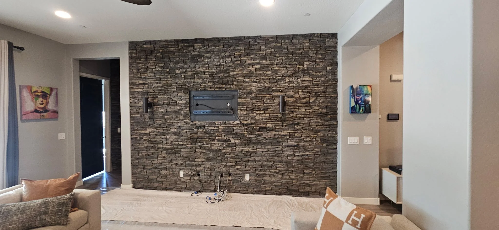 Client wanted a new sound board panel installation.