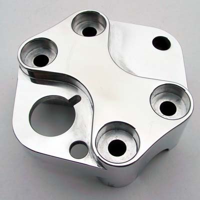 Yamaha Banshee Billet 7/8" Handlebar clamp w/ Ignition Mount (Polished) (Part #RSBANBIL78)