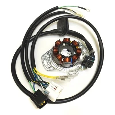 Honda CR250R 40 watt  lighting stator with billet plate, 1999 (Part #RS00L99-B2)