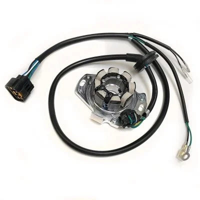 Honda CR250R  stator with billet plate, 2000-2001 (Part #RS00C99-C)