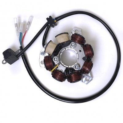 Honda TRX250R 200 watt stator assembly on billet backing plate  '89 (Part #RS200H9)