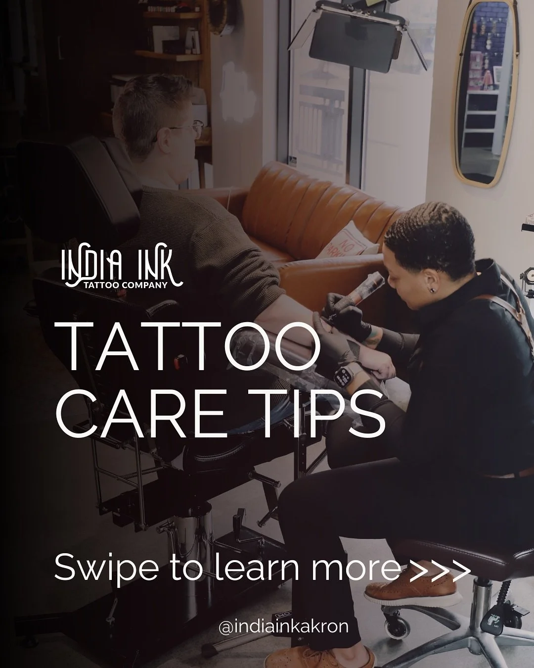 5 Essential Tattoo Aftercare Tips ✅

Getting your tattoo is just the beginning &mdash; proper care is key to ensuring it heals beautifully. Here are 5 essential tips to help your ink heal right: 

1️⃣ Let Your Skin Breathe 
2️⃣ Let It Heal 
3️⃣ Keep 
