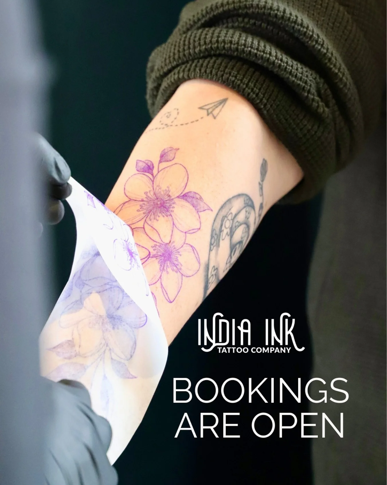 Bookings are OPEN! Click the link in bio to book your appointment. 🖤