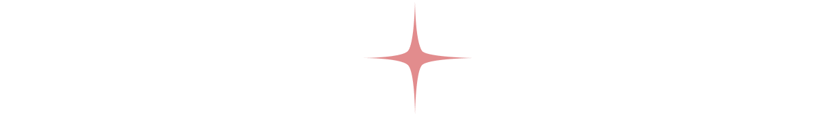 A pink star-shaped object with four points, set against a white background.