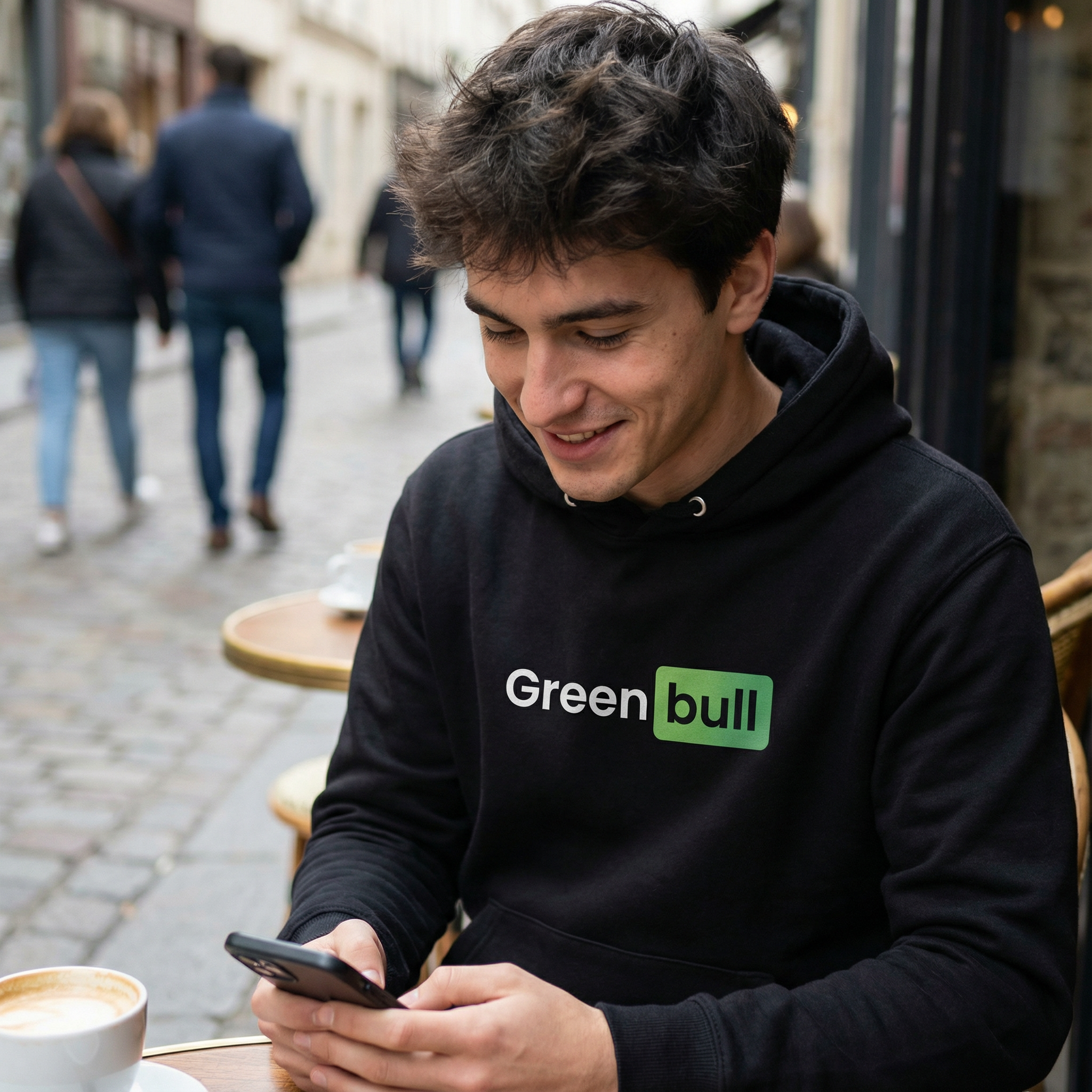 Hoodie - Greenbull Hub Noir