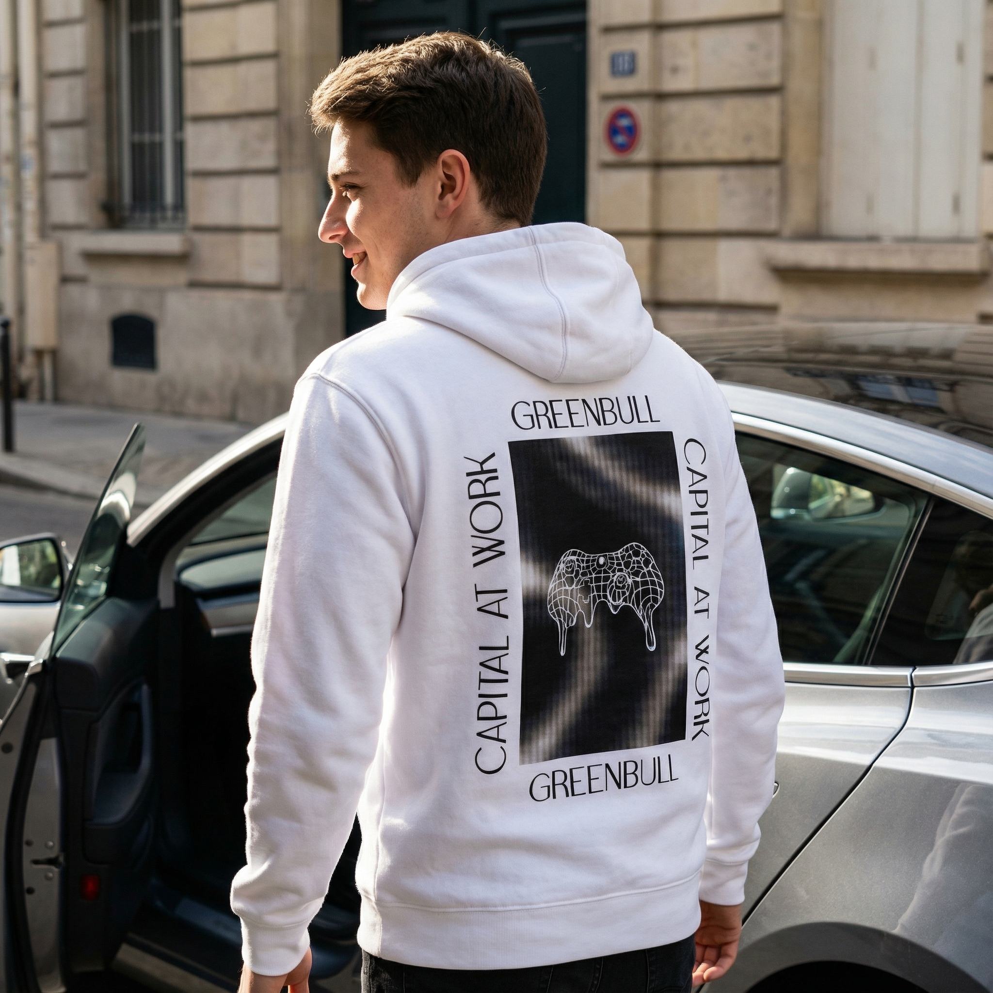 Capital at Work - Hoodie blanc