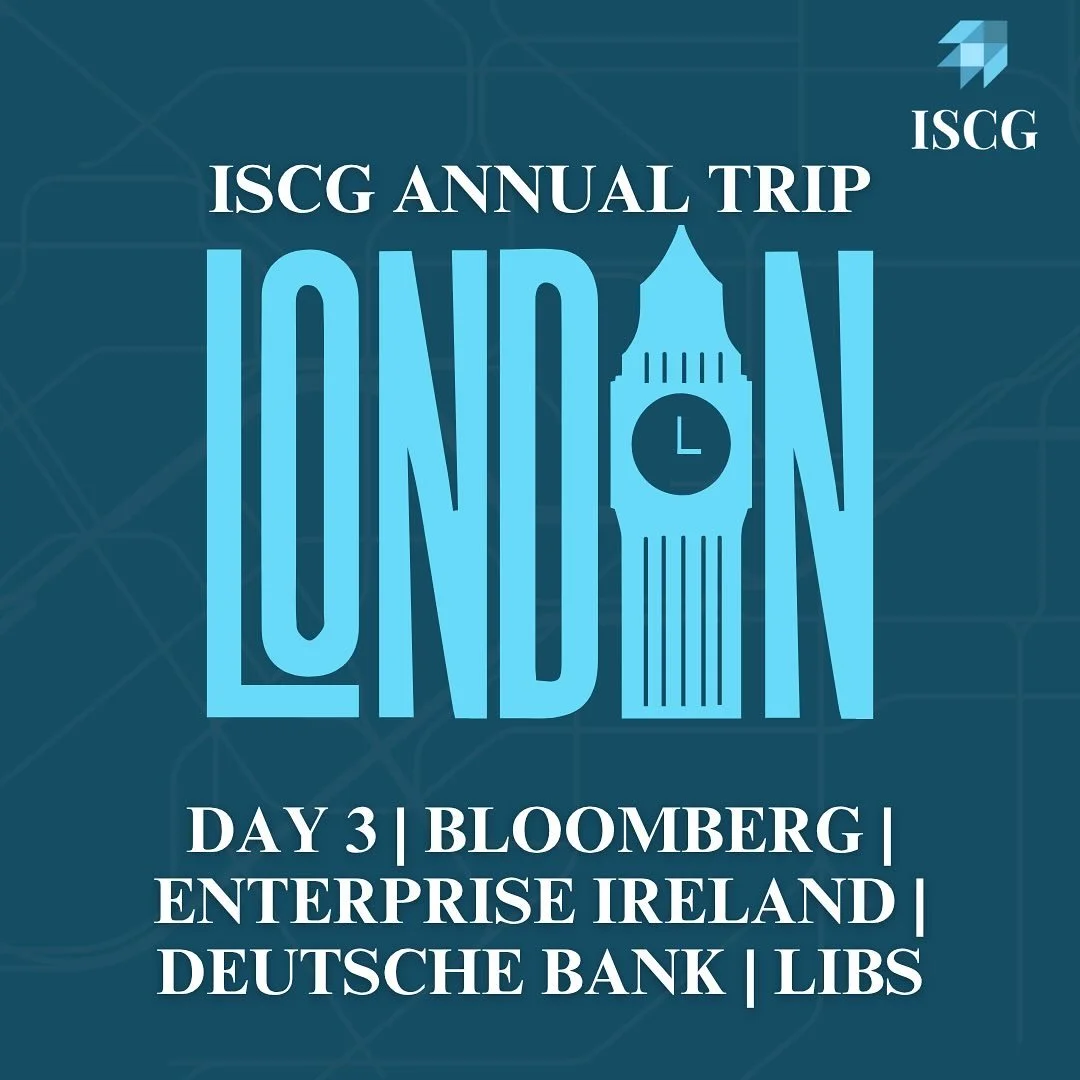 🌍✈️ Day 3 &amp; Final Day in London with ISCG

We began the day at Bloomberg, gaining fascinating insights into the intersection of finance, data, and technology, and how graduates can thrive in such a dynamic environment.

Next, we visited Enterpri