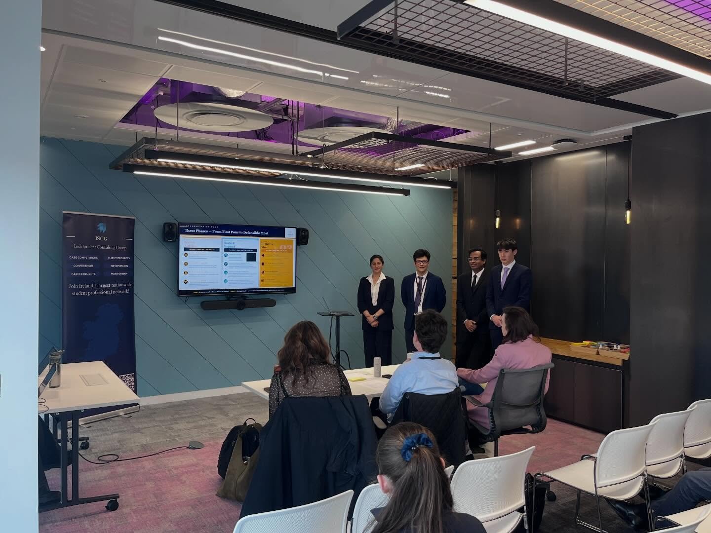 Our Accenture x ISCG Case Competition was a huge success.

A massive well done to everyone who competed, the standard across the board was seriously impressive.

Congratulations to our top teams:
🥇 UCD
🥈 DCU
🥉 UL

We&rsquo;re proud to see the leve