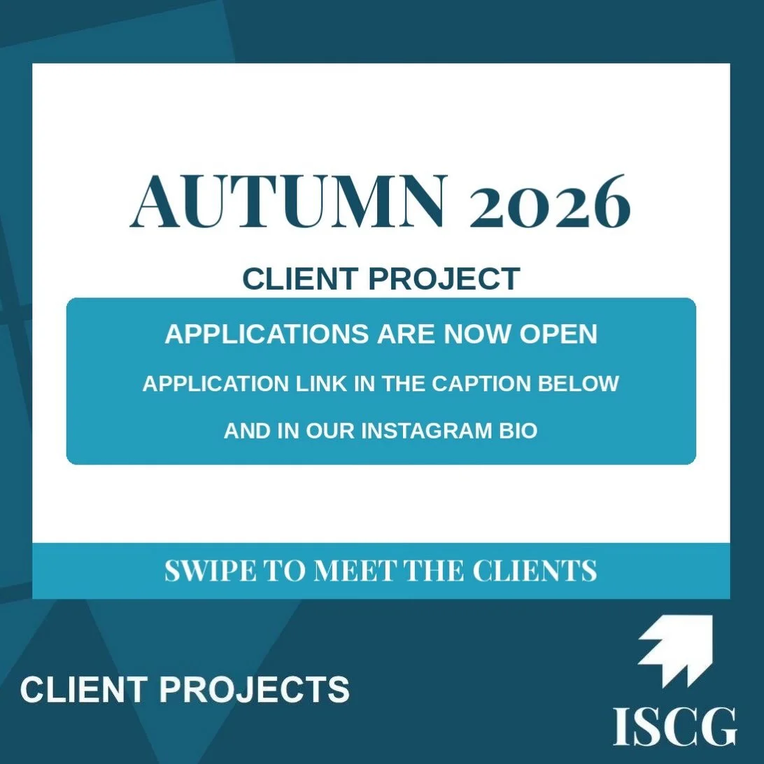 🚨 Applications Now Open 🚨

We are excited to launch the Autumn 2026 Client Projects. Apply via: https://forms.gle/ySyshW9ckD7Y7BFv5 or at the link in bio. 

Want to work with real clients, gain hands-on consulting experience, and boost your CV? Thi