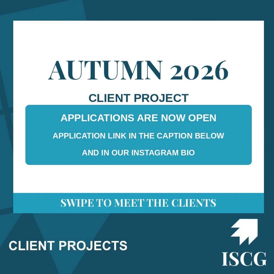 🚨 Applications Now Open 🚨

We are excited to launch the Autumn 2026 Client Projects. Apply via: https://forms.gle/ySyshW9ckD7Y7BFv5 or at the link in bio. 

Want to work with real clients, gain hands-on consulting experience, and boost your CV? Thi