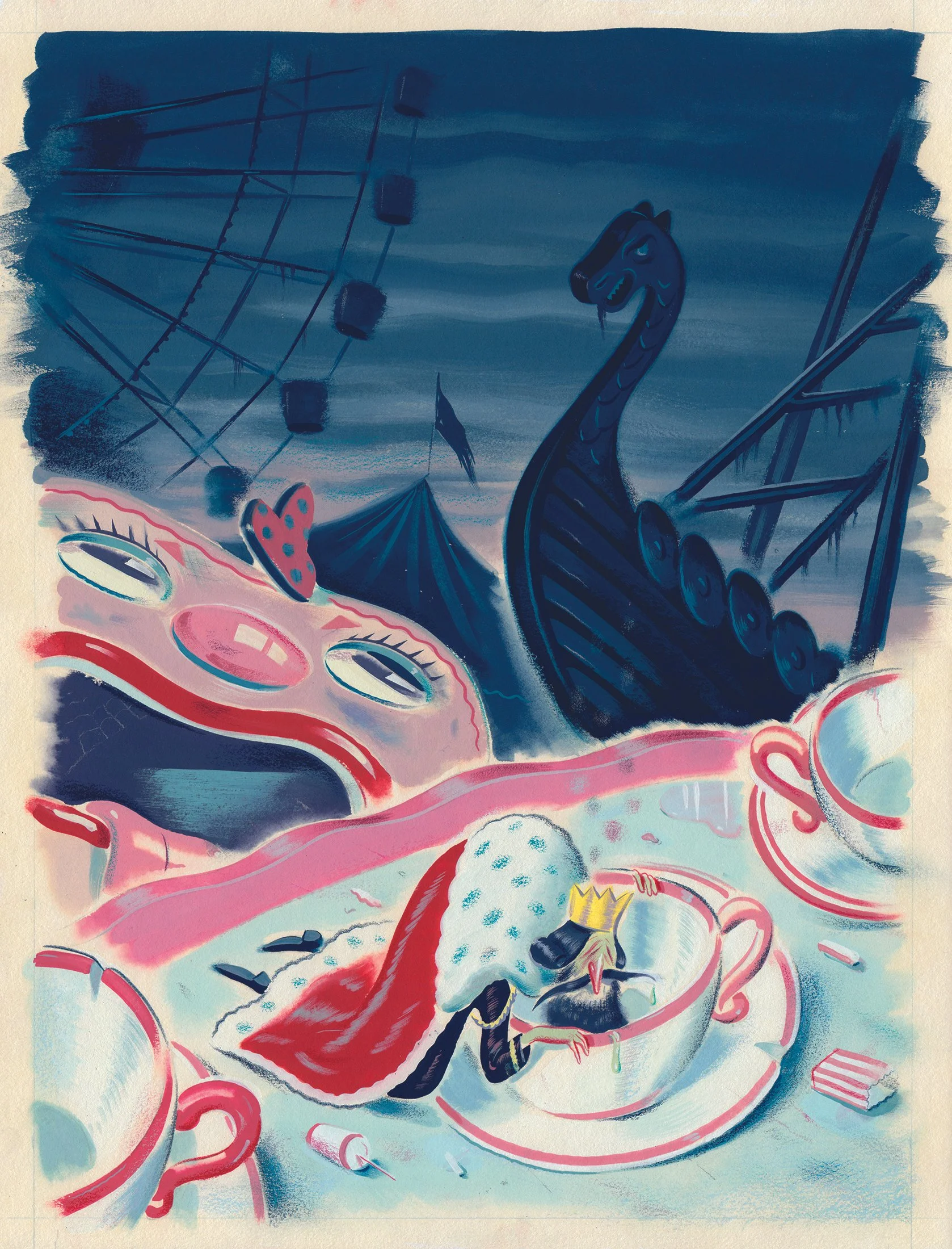 “The King’s Teacup at Rest” illustration