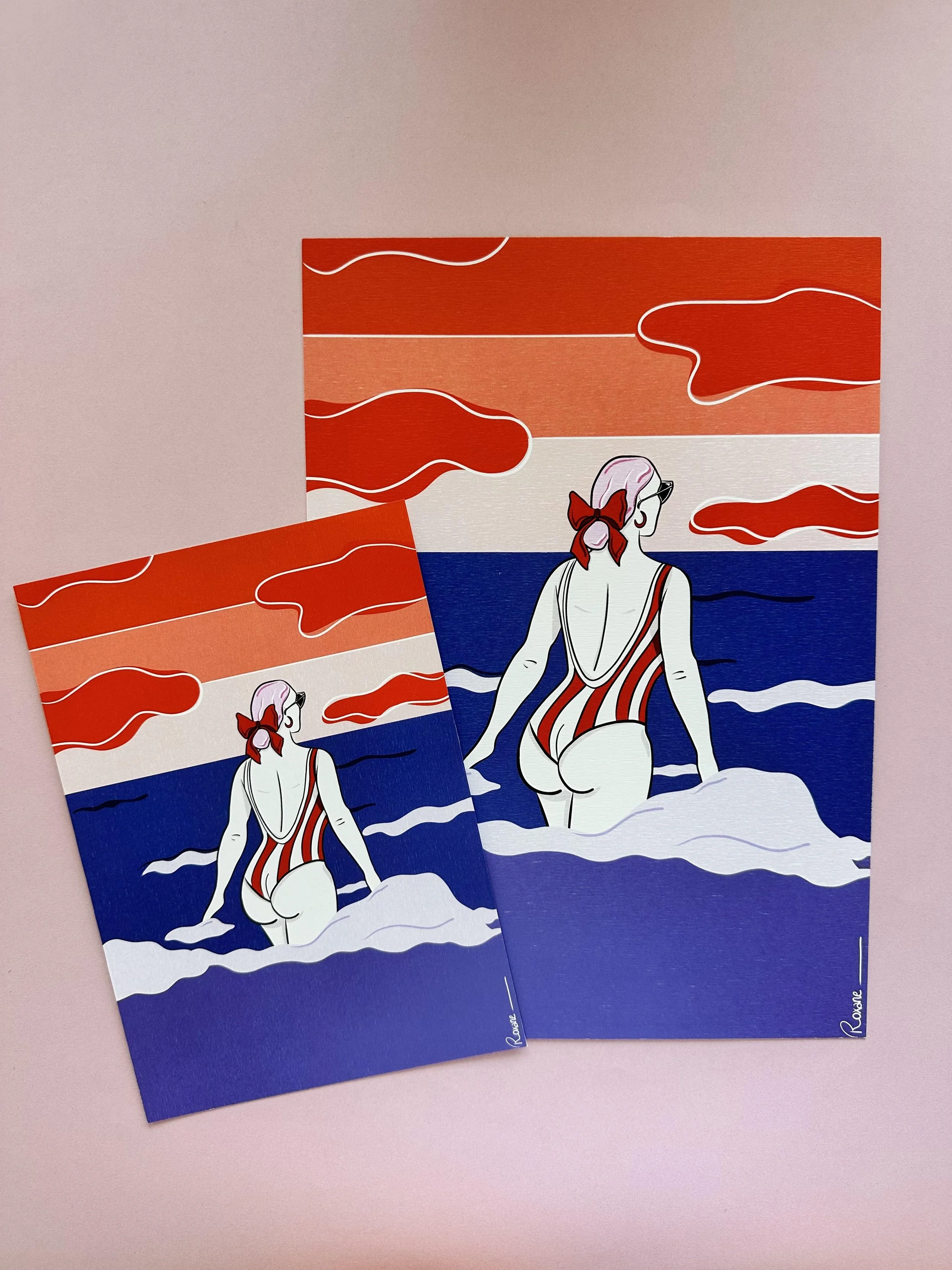 Baignade pendant l'été indien