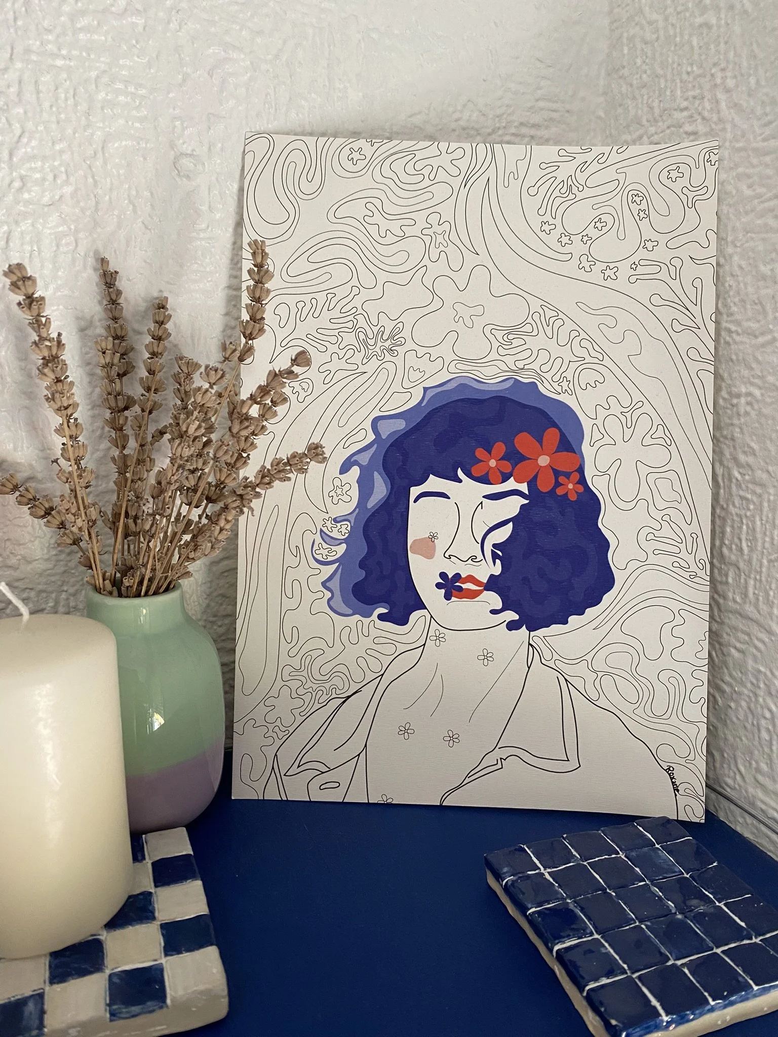 Coline aux cheveux bleus