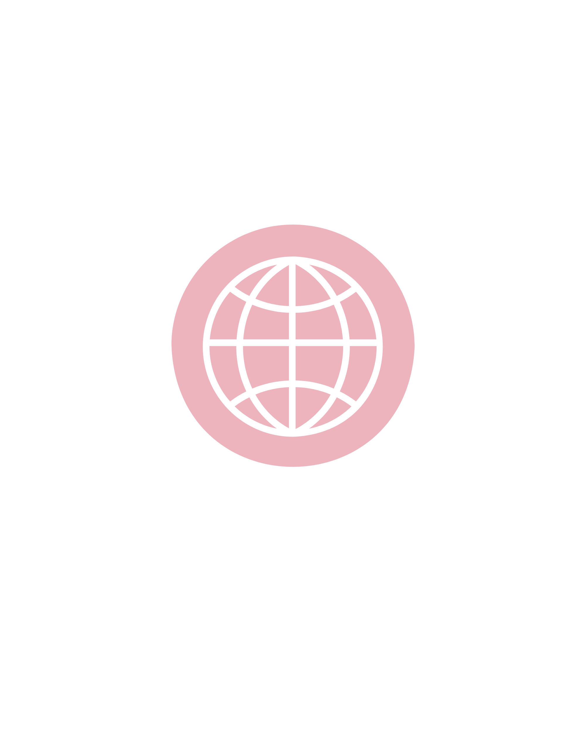 World globe icon inside pink circle, with text 'Global Internet Connection' above and 'Connecting the World' below.
