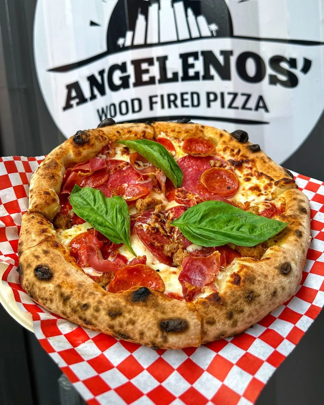 Angelenos' Wood Fired Pizza-pepperonie with basil.jpg
