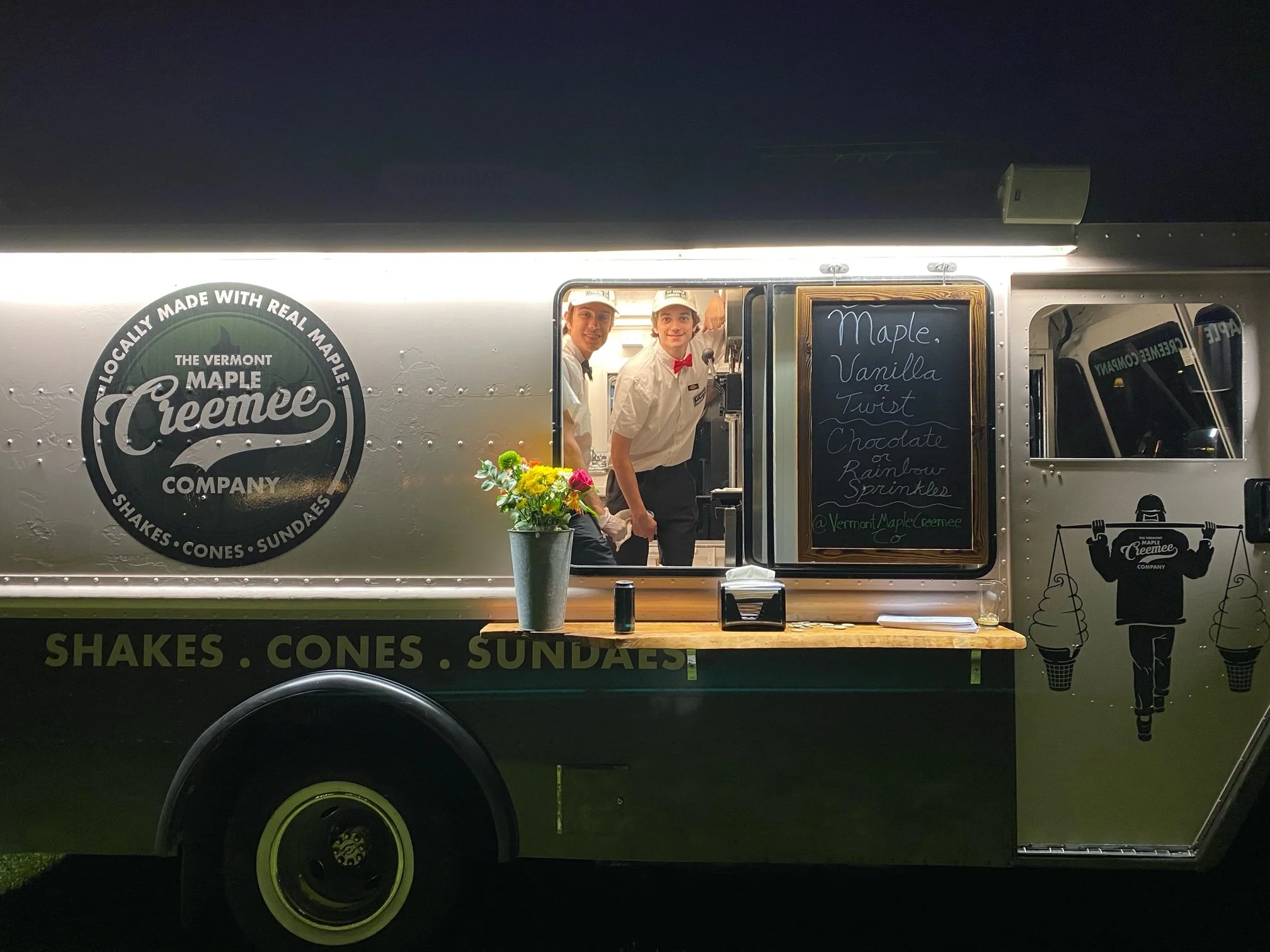 Vermont Maple Creemee Owners and Truck