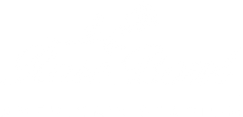 Logo for Rose Bowl, America's Stadium, in white with a rose graphic and stylized text