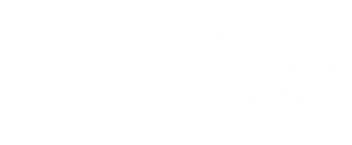 Pfizer logo in white