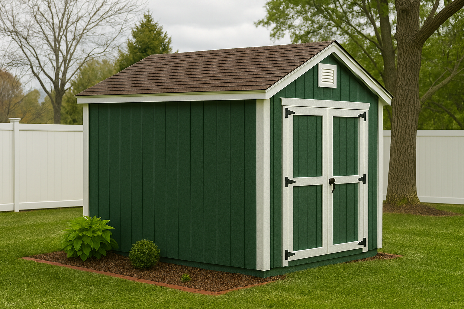 Green Shed in Suburban Garden.png