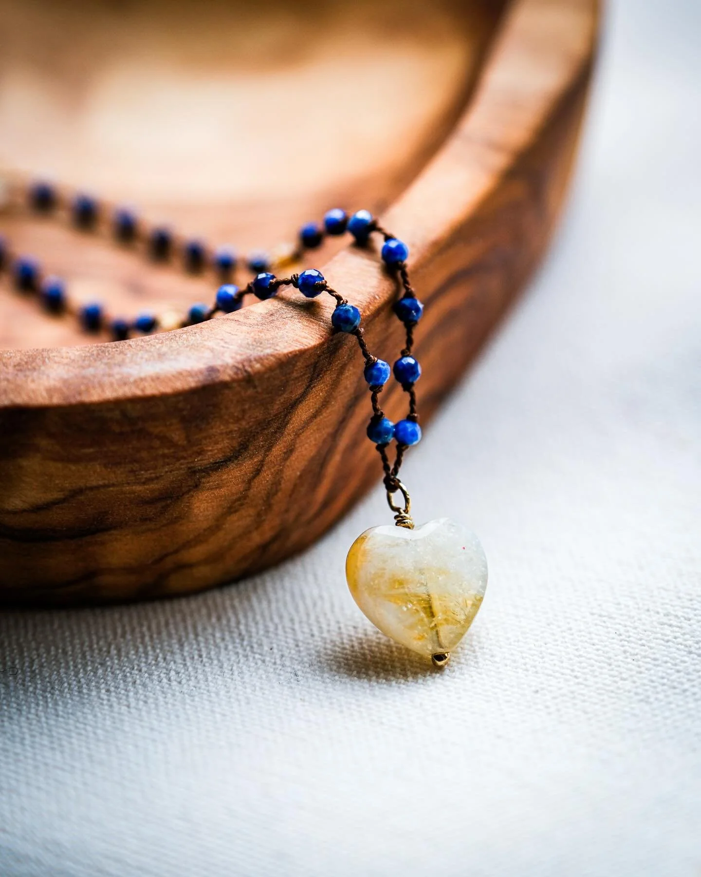 Speak your truth. Shine your light.
Lapis Lazuli for inner wisdom. Citrine for joy and abundance. Finished with a heart charm to remind you&mdash;you&rsquo;re always guided.💫
.
.
.
.
#handmadejewelry #gemstonenecklace #gemstonejewelry #intentionjewe