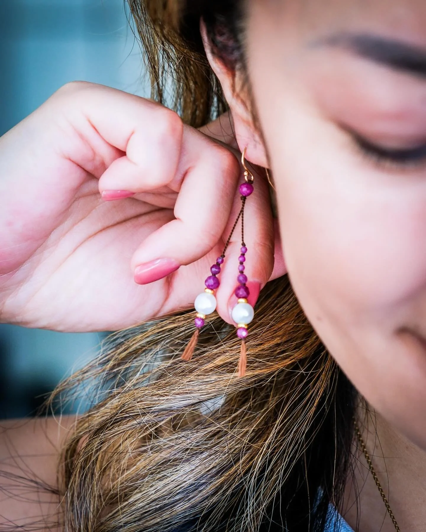 Tap into your divine energy
Ruby: for bold love, courage, and vitality ❤️
Pearl: for calm clarity, intuition, and grace
Together, they support your journey of powerful, peaceful self-expression. 

✨ Let that energy radiate.
.
.
.
.
.
#handmadejewelry