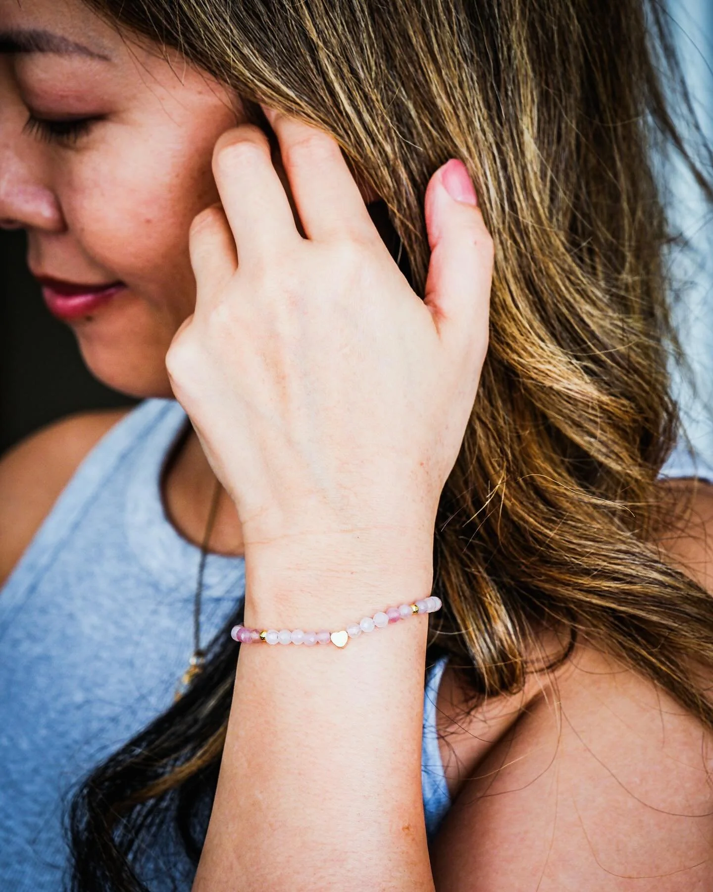 Wrap yourself in love 💕
Our best-selling Rose Quartz bracelet is your daily reminder to lead with love &mdash; especially for yourself. A gentle reminder to love yourself first. The ultimate stone of love 💗
.
.
.
.
.
#handmadejewelry #gemstonebrace